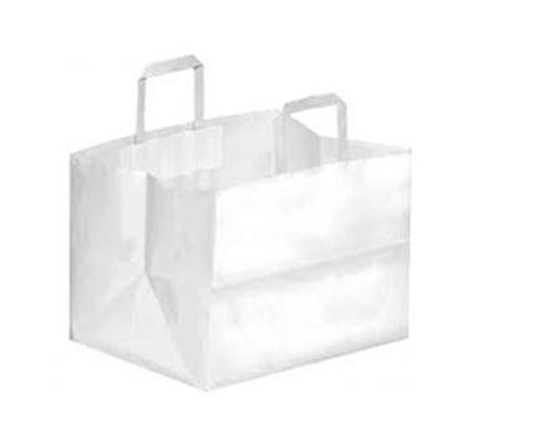 SHOPPERS M/PIATTINA PASTICCERIA 32+20X23 CARTA BIANCO 200PZ X CT