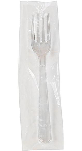 POSATE IMBUSTATE FORCHETTA JEV PRESTIGE TRASPARENTE 1000PZ X CT