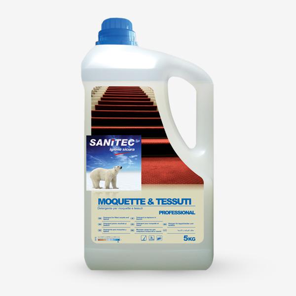 DET. PAVIMENTI IGIENIZZANTE SANITEC MOQUETTE E TESSUTI 5KG X 2PZ X CT