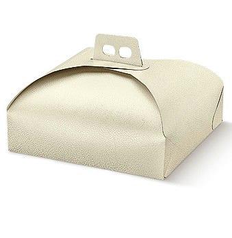 SCATOLA PORTA TORTA PELLE BIANCA 33 100PZ X CT