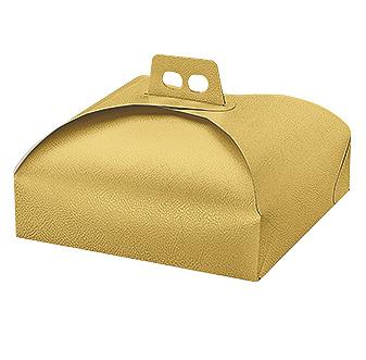 SCATOLA PORTA TORTA PELLE ORO 33 100PZ X CT