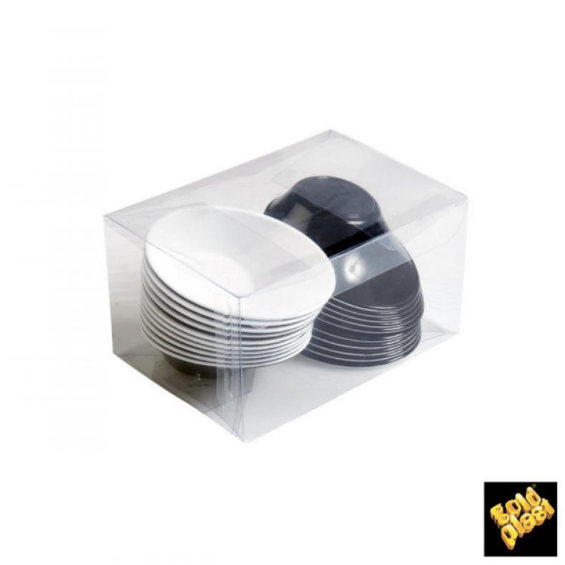 F.F. COPPETTA GOLDPLAST SODO BICOLOR 50cc PS BIANCO - NERO 20PZ X 12CF X CT