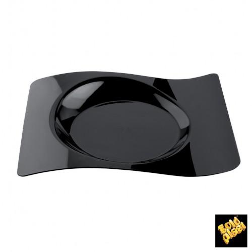PIATTO GOLDPLAST FORMA 280X230mm PS NERO 6PZ X 12CF X CT