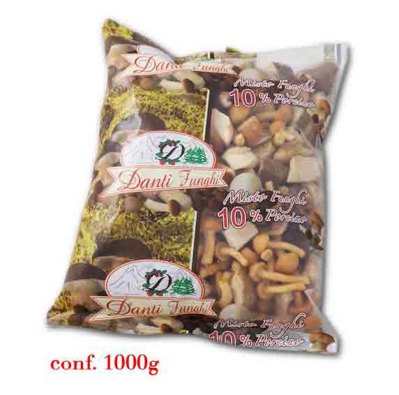 FUNGHI MISTI CON PORCINI SURGELATI 1KG X 6CF X CT