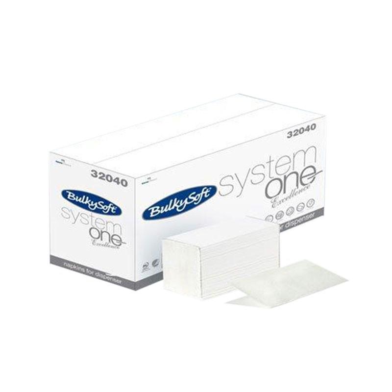 TOVAGLIOLI INTERCALATI BULKYSOFT SYSTEM ONE BIANCHI 200PZ X 20CF X CT