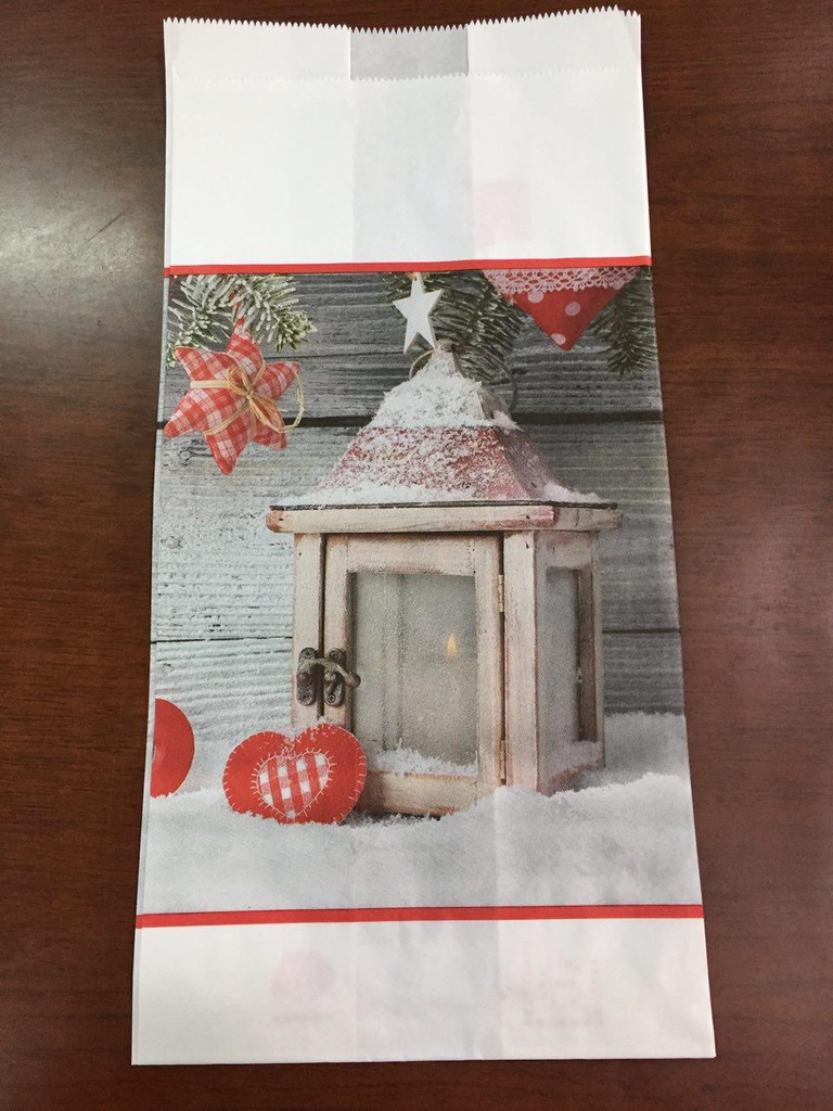 SACC. KRAFT LUCE DI NATALE N.5 15+11X34 BIANCO 10KG X CT