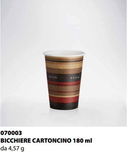 BICCHIERE CARTONCINO ISAP PASSO E BEVO VERONA 180cc 58PZ X 45CF X CT