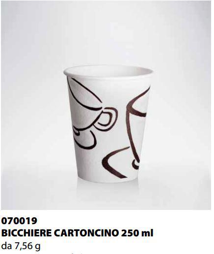 BICCHIERE CARTONCINO ISAP PASSO E BEVO MILANO 250cc 34PZ X 35CF X CT