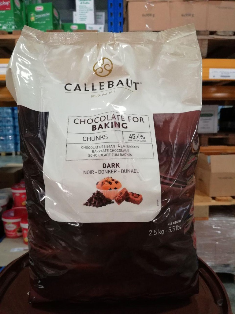 CIOCCOLATO AL LATTE CALLEBAUT CHUNKS PER FORNO 2,5KG X 4CF X CT