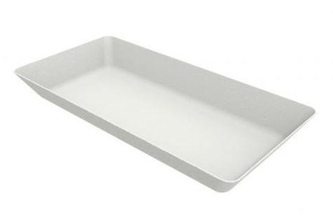 F.F. PIATTINO RETTANGOLARE GOLDPLAST 65X130MM POLPA CELLULOSA 50PZ X 12CF X CT