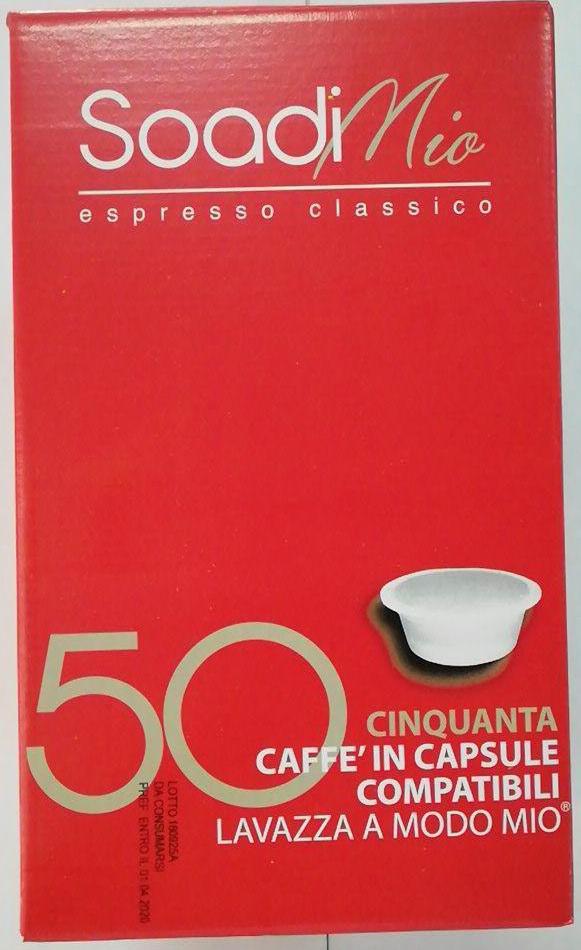 CAFFE' CAPSULE SOADI COMPATIBILI A MODO MIO 50PZ X 8CF X CT