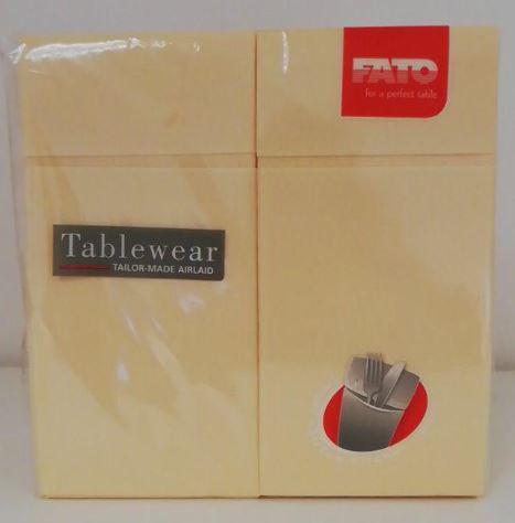 TOVAGLIOLO PORTAPOSATE FATO POCKET CHAMPAGNE AIRLAID 50PZ X 12CF X CT