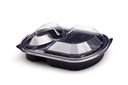 CONT. GASTRO GOURMET CATERBOX 3 SCOMPARTI PP NERO 50PZ X 8CF X CT