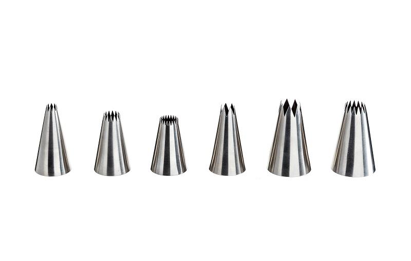 SET BECCUCCI PASTICCERIA LEONE IN ACCIAIO 18/8 PUNTA TONDA 6PZ X CF