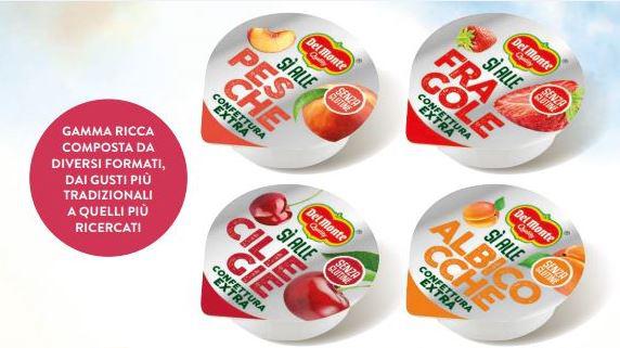 MONODOSE CONFETTURA FRUTTI MISTI IN PLASTICA DEL MONTE 25GR 100PZ X CT