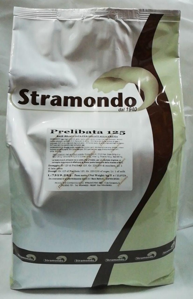 BASE GELATO LATTE A CALDO E FREDDO STRAMONDO PRELIBATA 125 5KG 4CF X CT