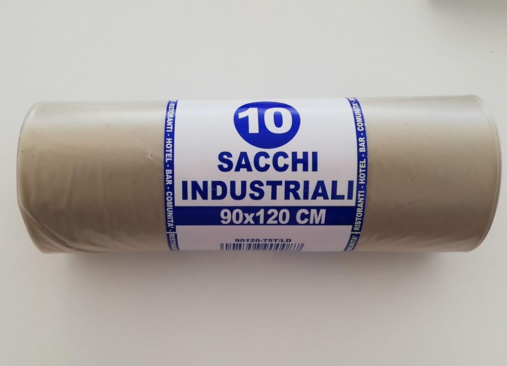 SACCO NU DIFFERENZIATA 90X120 MDPE TRASPARENTE 10PZ X 15CF X CT