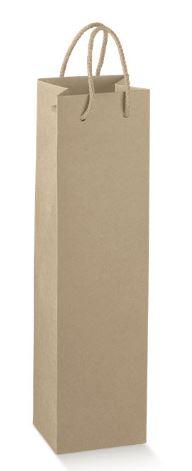SHOPPERS 1 BOTTIGLIA CON CORDINO CARTA SCOTTON 115X115X380 AVANA 100PZ X CT
