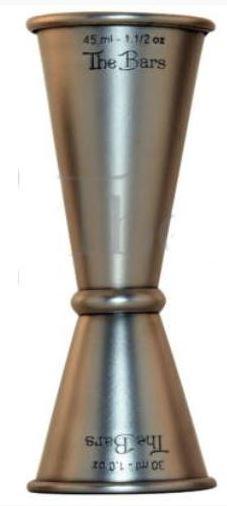 JIGGER 30/45ML THE BARS ACCIAIO VINTAGE STEEL