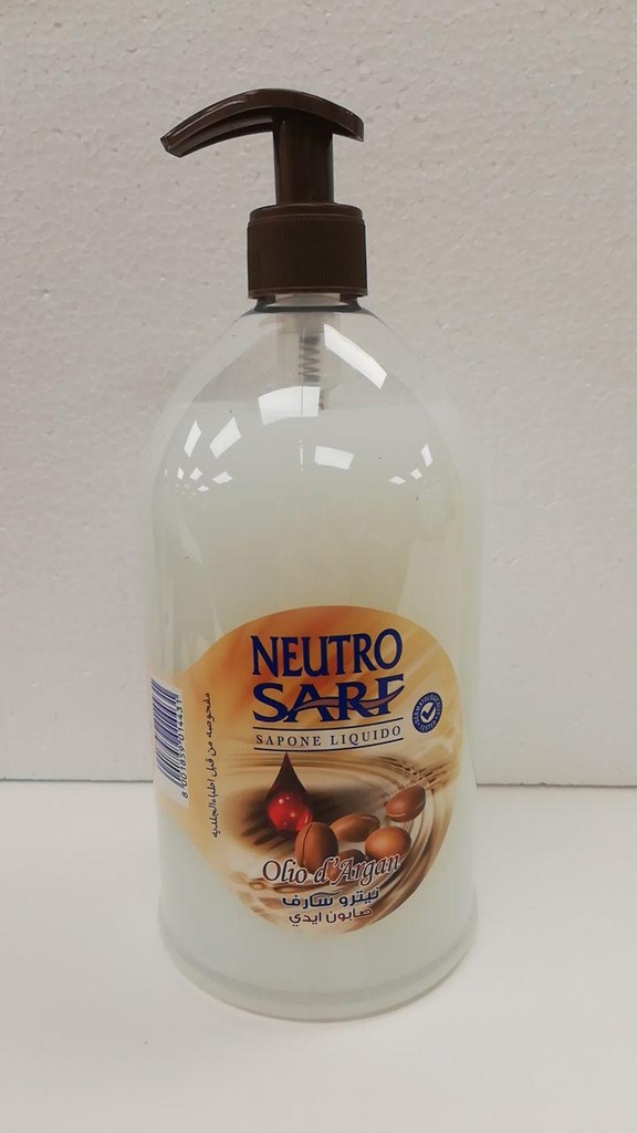 SAPONE LIQUIDO MANI SANNY NEUTRO SARF OLIO DI ARGAN 1LT X 12PZ X CT