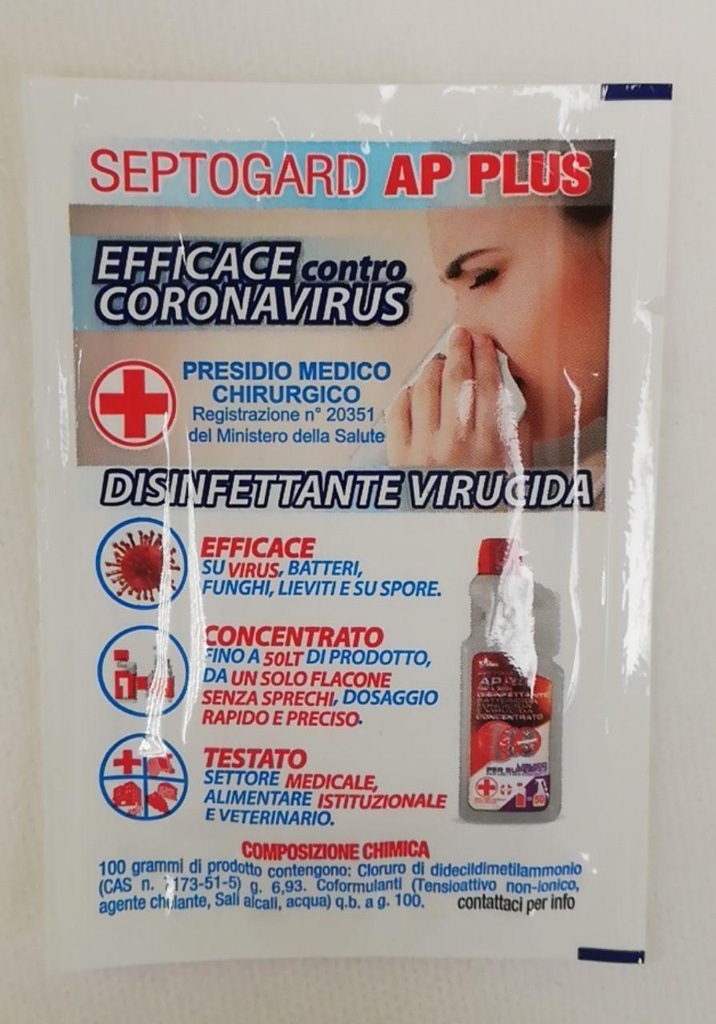 SALVIETTA IMBEVUTA DISINFETTANTE SYDEX SEPTOGARD AP PLUS 1000PZ X CT