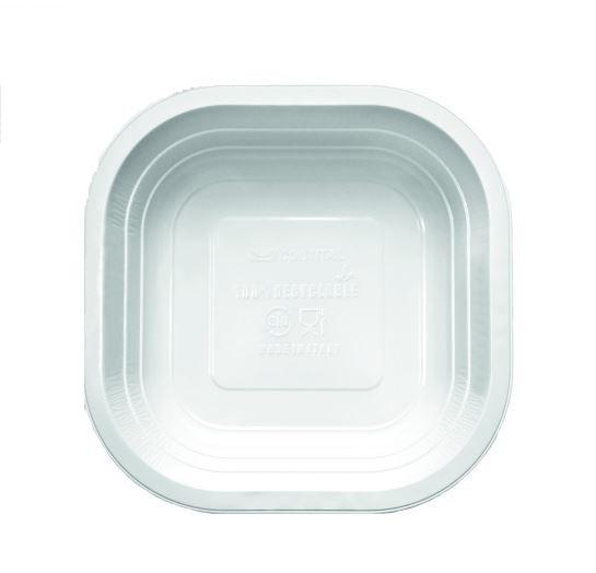 PIATTO FONDO QUADRO ALLUMINIO 25PZ X 4CF X CT