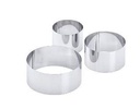 SET 3 COPPAPASTA ROTONDI LEONE cm 6,8,10.5 x 4,5h. IN ACCIAIO INOX