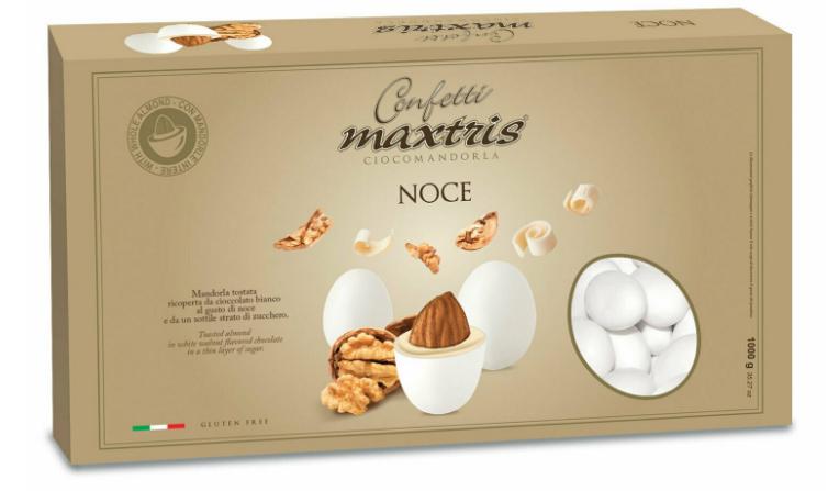 CONFETTI MAXTRIS CIOCOMANDORLA NOCE BIANCHI 1KG X CF