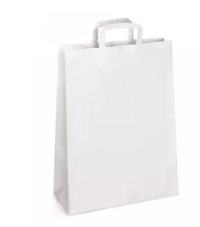 SHOPPERS M/PIATTINA 40+12X42 CARTA BIANCO 225PZ X CT