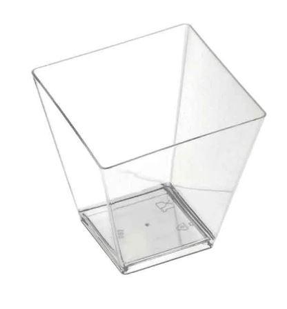 F.F. COPPETTA GOLDPLAST QUADRATA 90cc PS TRASPARENTE 250PZ X 2CF X CT