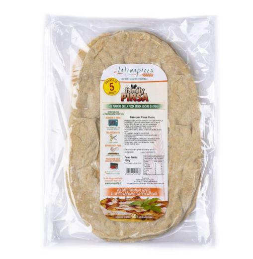 BASE PER PIZZA LALTRA PIZZA OVALE FAMILY 250gr 2PZ X 20CF X CT