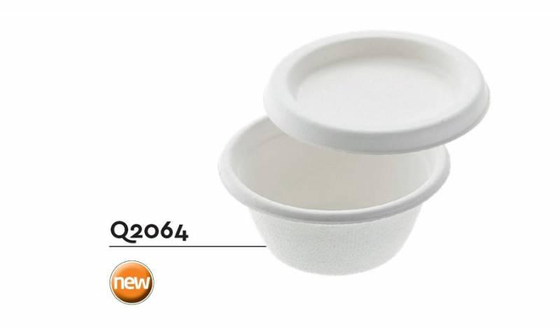 CIOTOLA TONDA LEONE BIO CON COPERCHIO D6,8X3h POLPA DI CELLULOSA BIANCA 50PZXCF