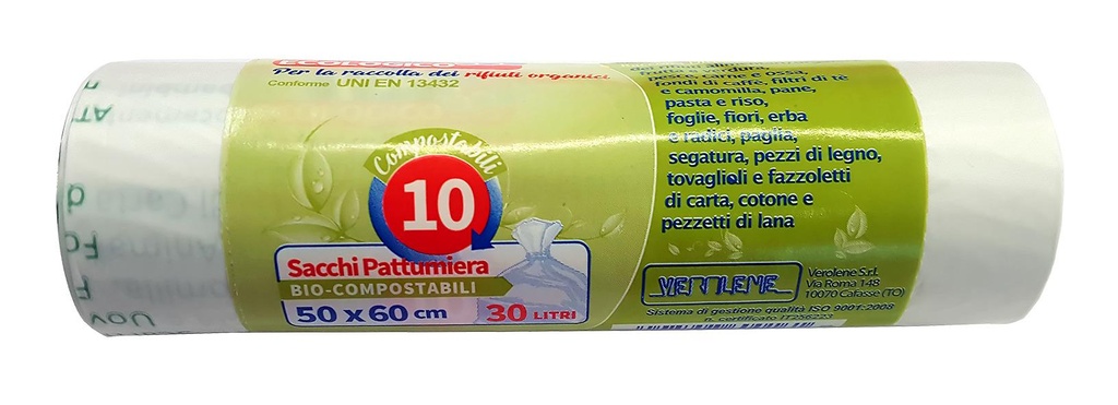 SACCO NU COMPOSTABILE A NORMA EN13432 55X65 20PZ X 50 CF X CT