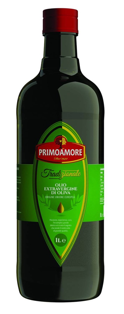 OLIO EXTRA VERGINE D'OLIVA PRIMOAMORE 1LT 12 PZ X CT