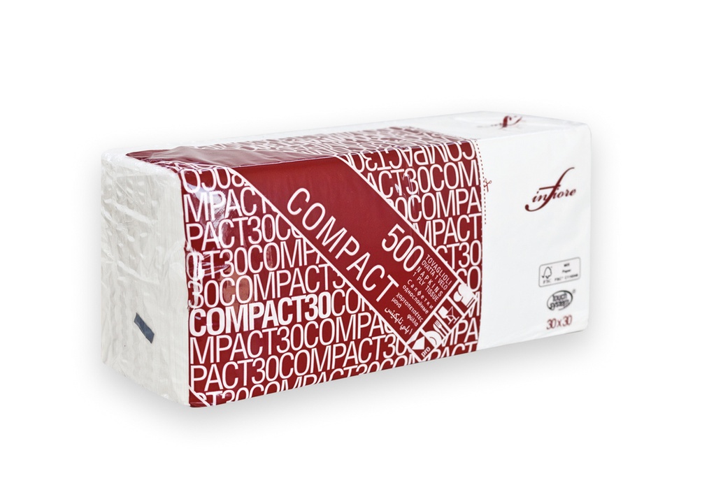 TOVAGLIOLI 30x30 1V COMPACT VELO BIANCO 500PZ X 14CF X CT