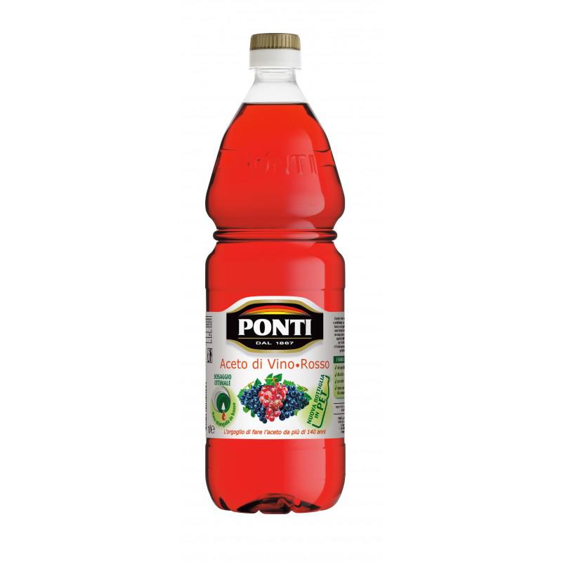 ACETO DI VINO ROSSO PONTI 1LT IN PET 12PZ X CT