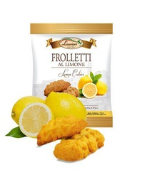 [BLAU10M_30] BISCOTTI MONOPORZIONE LAURIERI FROLLETTI AL LIMONE 30GR 75CF X CT