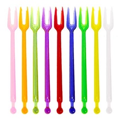 [1035160] POSATE FORCHETTINA 2P 8,5cm MULTICOLOR 1000PZ X 14CF X CT