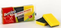 [25P00] SPUGNA ABRASIVA BETTINA MULTICOLOR 3PZ X 45CF X CT