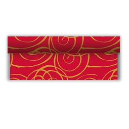 [88610100] RUNNER PRETAGLIATO FATO MAGIE ROSSE AIRLAID 6MT 4RT X CT