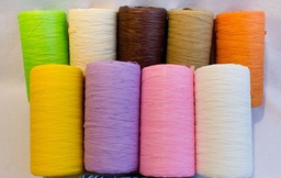 [T100] NASTRO RAFFIA VARI COLORI 200MT