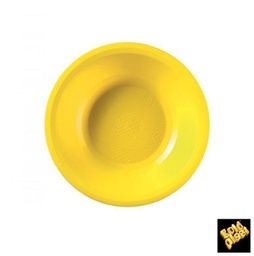 [2757-82] PIATTO FONDO GOLDPLAST ROUND D195mm PP GIALLO LIMONE 50PZ X 12CF X CT