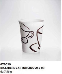 [070019] BICCHIERE CARTONCINO ISAP PASSO E BEVO MILANO 250cc 34PZ X 35CF X CT