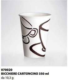[070020] BICCHIERE CARTONCINO  ISAP PASSO E BEVO MILANO 350cc 50PZ X 20CF X CT