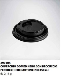 [290104] COPERCHIO PER BICCHIERE TERMICO ISAP PASSO E BEVO 250-350cc PS NERO 100PZ X 10CF
