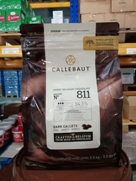 [811-E5-U71] CIOCCOLATO FONDENTE CALLEBAUT CALLETS 811 PER COPERTURA 2,5KG X 8CF X CT