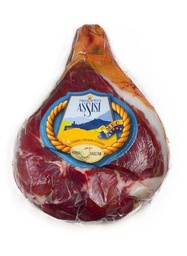 [50/01/0064] PROSCIUTTO CRUDO STAGIONATO MEC ASSISI DISOSSATO SV 7,4KG C.A.