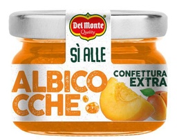 [SO40550] MONODOSE CONFETTURA ALBICOCCA EXTRA IN VETRO DEL MONTE 28GR 48PZ X CT