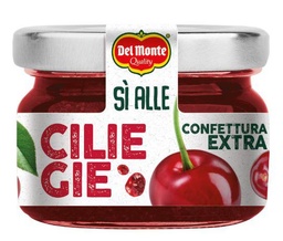 [SO40530] MONODOSE CONFETTURA CILIEGIA EXTRA IN VETRO DEL MONTE 28GR 48PZ X CT