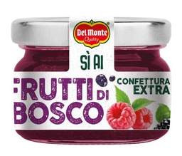 [SO40510] MONODOSE CONFETTURA FRUTTI DI BOSCO EXTRA IN VETRO DEL MONTE 28GR 48PZ X CT